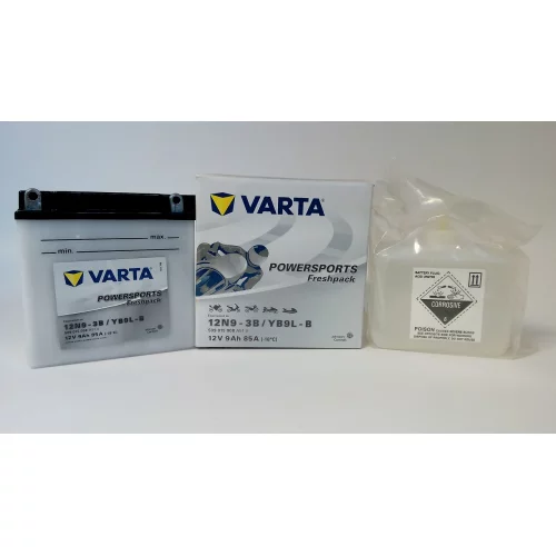 AKUMULATOR VARTA MOTOCYKLOWY 12N9-3B/YB9L-B 12V 9AH 85A