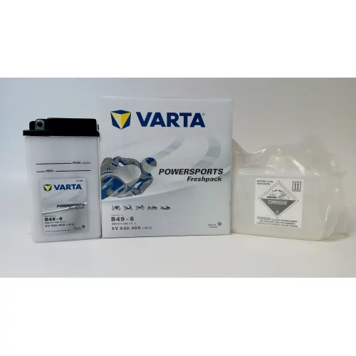 AKUMULATOR VARTA MOTOCYKLOWY B49-6 6V 8AH 40A