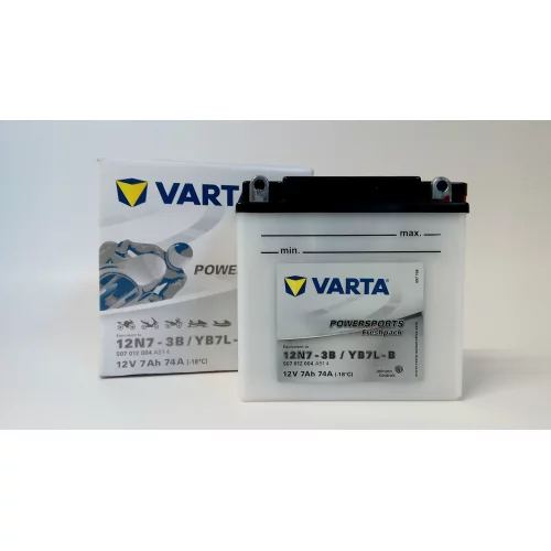 AKUMULATOR VARTA MOTOCYKLOWY YB7L-B/12N7-3B 12V 7AH 74A AKUMULATOR VARTA MOTOCYKLOWY YB7L-B/12N7-3B 12V 7AH 74A