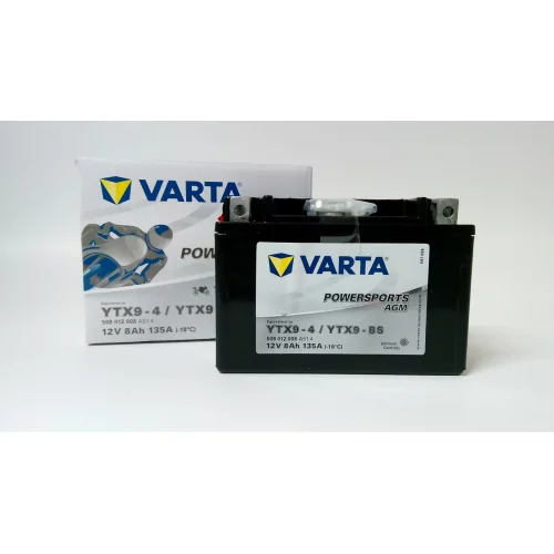 AKUMULATOR VARTA MOTOCYKLOWY AGM YTX9-BS/TX9-BS 12V 8AH 135A