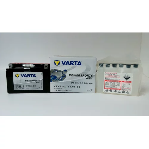 AKUMULATOR VARTA MOTOCYKLOWY AGM YTX9-BS/TX9-BS 12V 8AH 135A
