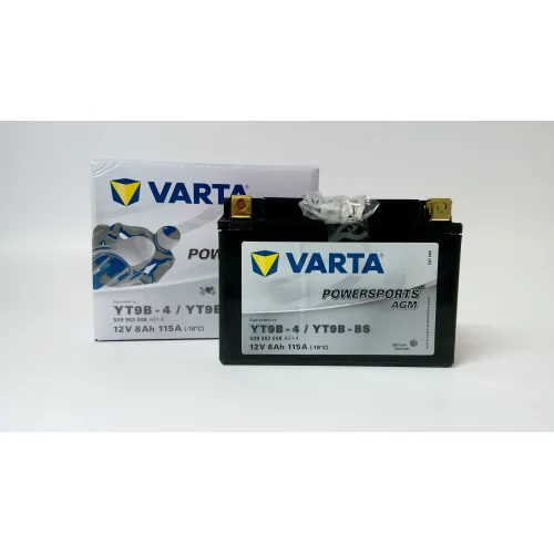 AKUMULATOR VARTA MOTOCYKLOWY AGM YT9B-BS 12V 8AH 115A