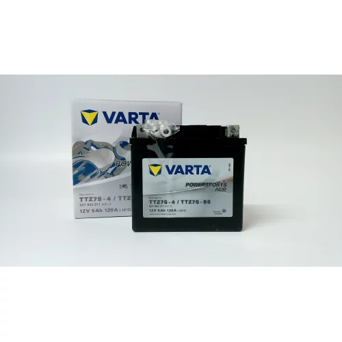 AKUMULATOR VARTA MOTOCYKLOWY AGM TTZ7S-BS/YTZ7S-BS 12V 5AH 120A