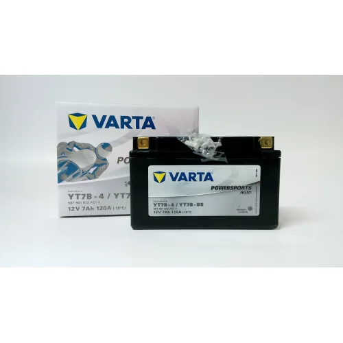 AKUMULATOR VARTA MOTOCYKLOWY AGM YT7B-BS 12V 7AH 120A