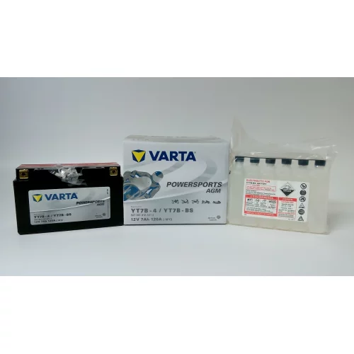 AKUMULATOR VARTA MOTOCYKLOWY AGM YT7B-BS 12V 7AH 120A