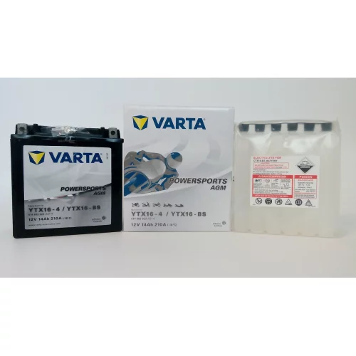 AKUMULATOR VARTA MOTOCYKLOWY AGM YTX16-BS 12V 14AH 210A AKUMULATOR VARTA MOTOCYKLOWY AGM YTX16-BS 12V 14AH 210A