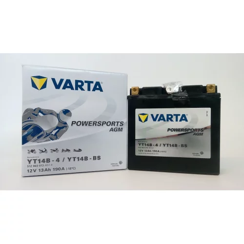 AKUMULATOR VARTA MOTOCYKLOWY AGM YT14B-BS 12V 13AH 190A AKUMULATOR VARTA MOTOCYKLOWY AGM YT14B-BS 12V 13AH 190A