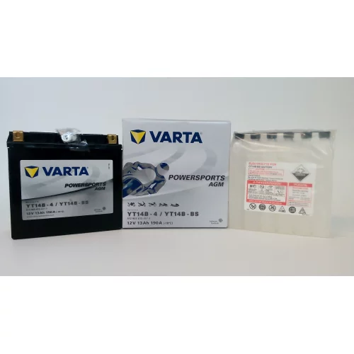 AKUMULATOR VARTA MOTOCYKLOWY AGM YT14B-BS 12V 13AH 190A AKUMULATOR VARTA MOTOCYKLOWY AGM YT14B-BS 12V 13AH 190A