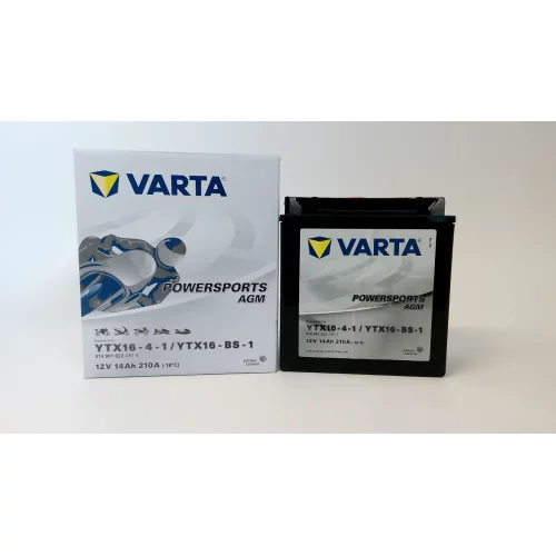 AKUMULATOR VARTA MOTOCYKLOWY AGM YTX16-BS-1 12V 14AH 210A