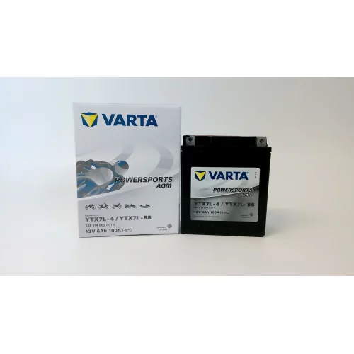 AKUMULATOR VARTA MOTOCYKLOWY AGM YTX7L-BS/TX7L-BS 12V 6AH 100A