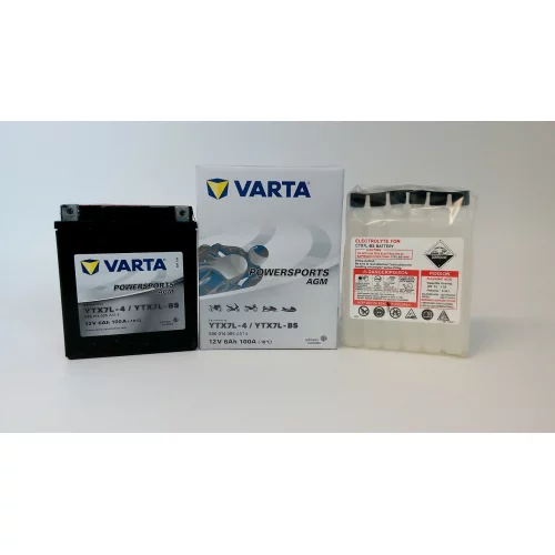 AKUMULATOR VARTA MOTOCYKLOWY AGM YTX7L-BS/TX7L-BS 12V 6AH 100A