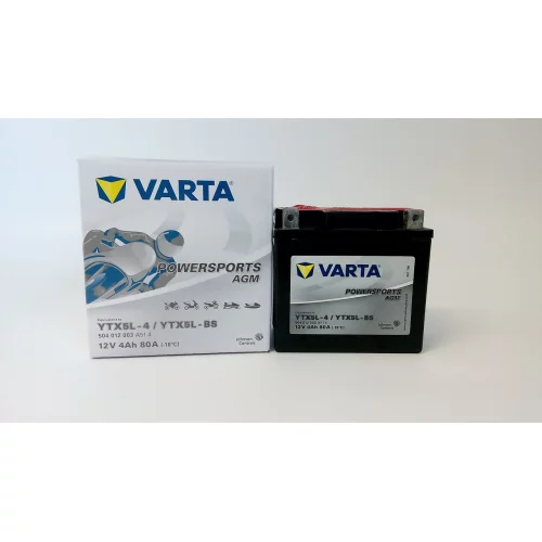 AKUMULATOR VARTA MOTOCYKLOWY AGM YTX5L-BS 12V 4AH 80A