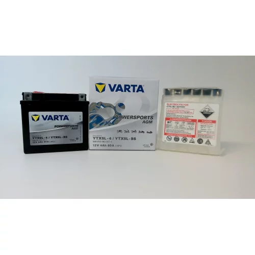 AKUMULATOR VARTA MOTOCYKLOWY AGM YTX5L-BS 12V 4AH 80A