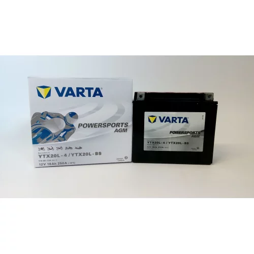 AKUMULATOR VARTA MOTOCYKLOWY AGM YTX20L-BS/TX20L-BS 12V 18AH 250A