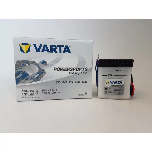 AKUMULATOR VARTA MOTOCYKLOWY 6N4-2A-4 6V 4AH 10A AKUMULATOR VARTA MOTOCYKLOWY 6N4-2A-4 6V 4AH 10A