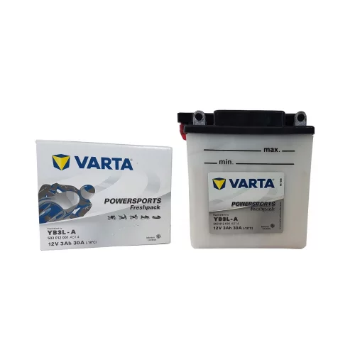 AKUMULATOR VARTA MOTOCYKLOWY YB3L-A 12V 3AH 30A AKUMULATOR VARTA MOTOCYKLOWY YB3L-A 12V 3AH 30A