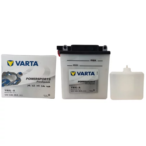 AKUMULATOR VARTA MOTOCYKLOWY YB3L-A 12V 3AH 30A AKUMULATOR VARTA MOTOCYKLOWY YB3L-A 12V 3AH 30A