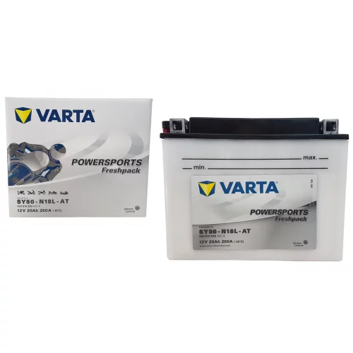 AKUMULATOR VARTA MOTOCYKLOWY SY50-N18L-AT 12V 20AH 260A AKUMULATOR VARTA MOTOCYKLOWY SY50-N18L-AT 12V 20AH 260A