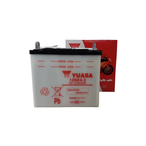 AKUMULATOR YUASA KOSIARKA/MOTOCYKL 12N24-3 12V 26AH