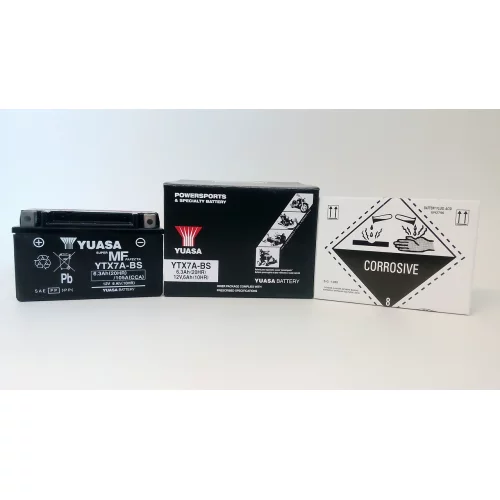 AKUMULATOR YUASA MOTOCYKLOWY YTX7A-BS 12V 6Ah
