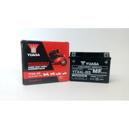 AKUMULATOR YUASA MOTOCYKLOWY YTX4L-BS 12V 3Ah 