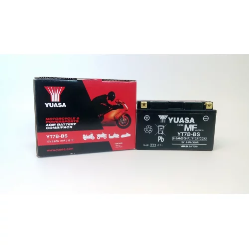 AKUMULATOR YUASA MOTOCYKLOWY YT7B-BS 12V 7Ah
