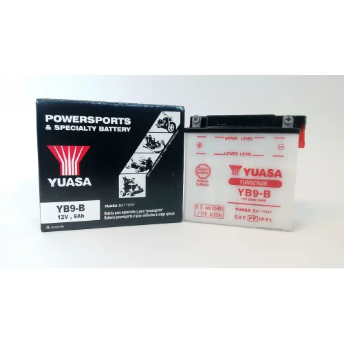AKUMULATOR YUASA MOTOCYKLOWY YB9-B 12V 9Ah