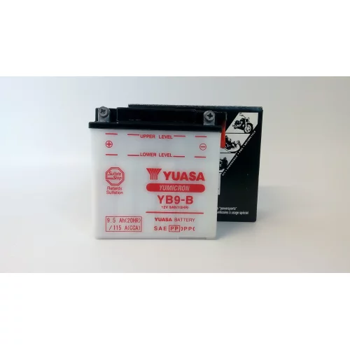 AKUMULATOR YUASA MOTOCYKLOWY YB9-B 12V 9Ah