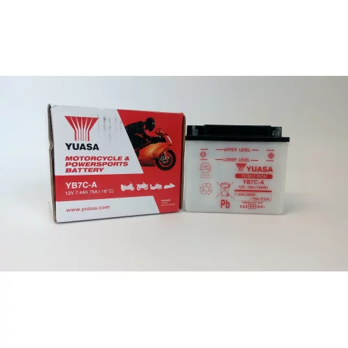 AKUMULATOR YUASA MOTOCYKLOWY YB7C-A 12V 7AH