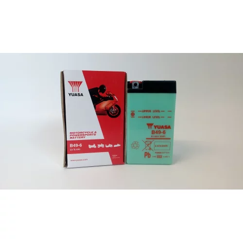 AKUMULATOR YUASA MOTOCYKLOWY B49-6 6V 8.4AH 