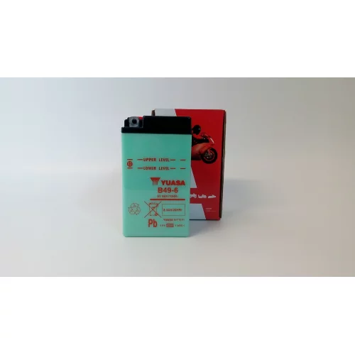 AKUMULATOR YUASA MOTOCYKLOWY B49-6 6V 8.4AH 