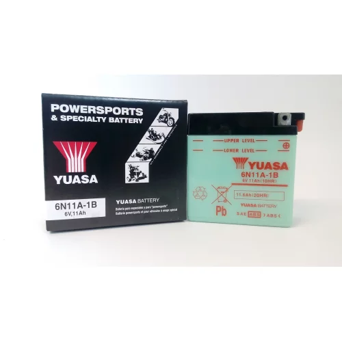 AKUMULATOR YUASA MOTOCYKLOWY 6N11A-1B 6V 11AH AKUMULATOR YUASA MOTOCYKLOWY 6N11A-1B 6V 11AH
