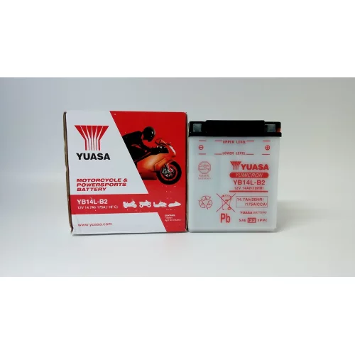 AKUMULATOR YUASA MOTOCYKLOWY YB14L-B2 12V 14Ah AKUMULATOR YUASA MOTOCYKLOWY YB14L-B2 12V 14Ah