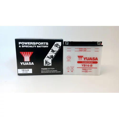 AKUMULATOR YUASA MOTOCYKLOWY YB16-B 12V 19AH