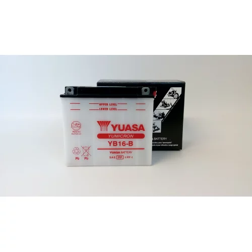 AKUMULATOR YUASA MOTOCYKLOWY YB16-B 12V 19AH