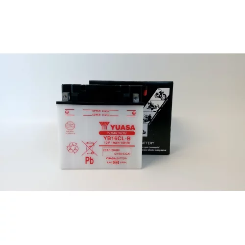 AKUMULATOR YUASA MOTOCYKLOWY YB16CL-B 12V 19Ah AKUMULATOR YUASA MOTOCYKLOWY YB16CL-B 12V 19Ah