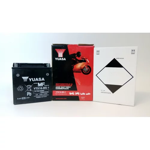 AKUMULATOR YUASA MOTOCYKLOWY YTX16-BS-1 12V 14.7AH AKUMULATOR YUASA MOTOCYKLOWY YTX16-BS-1 12V 14.7AH
