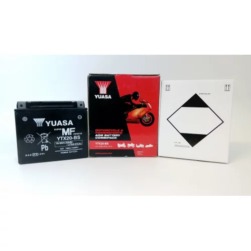 AKUMULATOR YUASA MOTOCYKLOWY YTX20-BS 12V 18AH AKUMULATOR YUASA MOTOCYKLOWY YTX20-BS 12V 18AH