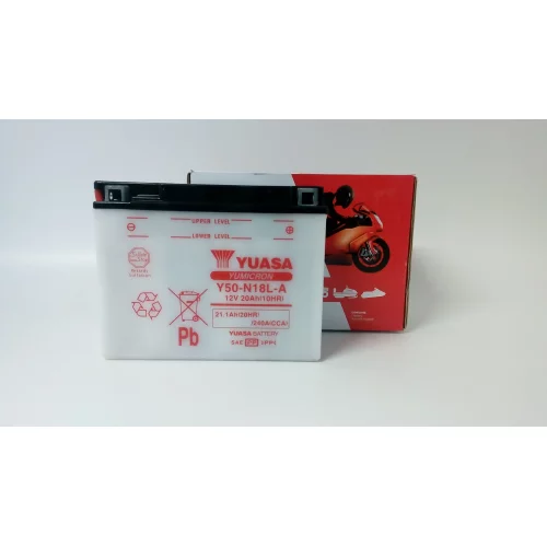 AKUMULATOR YUASA MOTOCYKLOWY Y50-N18L-A 12V 20AH AKUMULATOR YUASA MOTOCYKLOWY Y50-N18L-A 12V 20AH