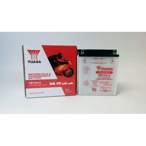 AKUMULATOR YUASA MOTOCYKLOWY YB12A-A 12V 12Ah AKUMULATOR YUASA MOTOCYKLOWY YB12A-A 12V 12Ah