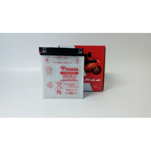 AKUMULATOR YUASA MOTOCYKLOWY YB12A-A 12V 12Ah AKUMULATOR YUASA MOTOCYKLOWY YB12A-A 12V 12Ah