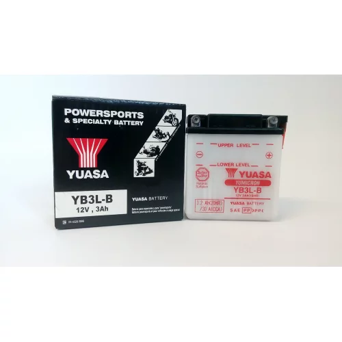 AKUMULATOR YUASA MOTOCYKLOWY YB3L-B 12V 3AH 30A AKUMULATOR YUASA MOTOCYKLOWY YB3L-B 12V 3AH 30A