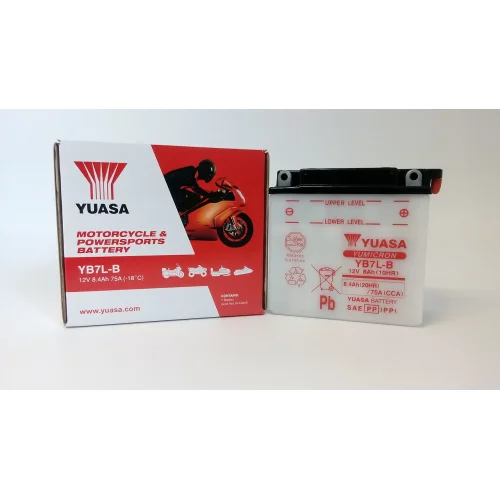 AKUMULATOR YUASA MOTOCYKLOWY YB7L-B 12V 8AH 75A AKUMULATOR YUASA MOTOCYKLOWY YB7L-B 12V 8AH 75A