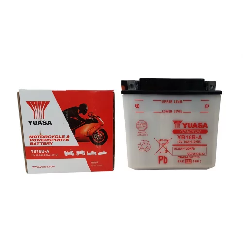 AKUMULATOR YUASA MOTOCYKLOWY YB16B-A 12V 16AH AKUMULATOR YUASA MOTOCYKLOWY YB16B-A 12V 16AH