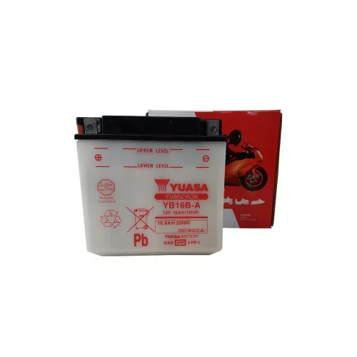 AKUMULATOR YUASA MOTOCYKLOWY YB16B-A 12V 16AH AKUMULATOR YUASA MOTOCYKLOWY YB16B-A 12V 16AH