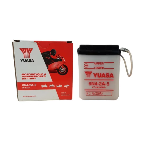 AKUMULATOR YUASA MOTOCYKLOWY 6N4-2A-5 6V 4AH