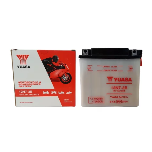 AKUMULATOR YUASA MOTOCYKLOWY 12N7-3B 12V 7AH AKUMULATOR YUASA MOTOCYKLOWY 12N7-3B 12V 7AH