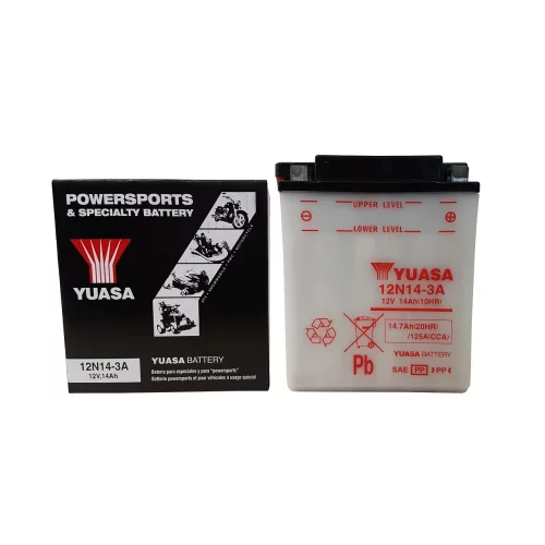 AKUMULATOR YUASA MOTOCYKLOWY 12N14-3A 12V 14AH
