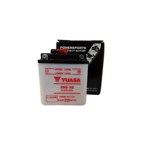 AKUMULATOR YUASA MOTOCYKLOWY 6N6-3B 6V 6AH