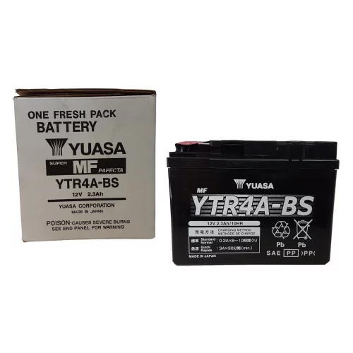 AKUMULATOR YUASA MOTOCYKLOWY YTR4A-BS 12V 2.3AH 45A